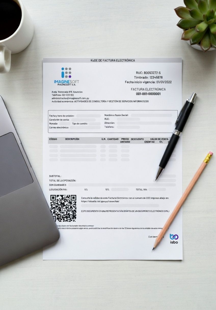 KuDE - Comprobante de Factura Electrónica SIFEN generado por ImagineSOFT